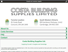 Tablet Screenshot of costabuildingsupplies.com